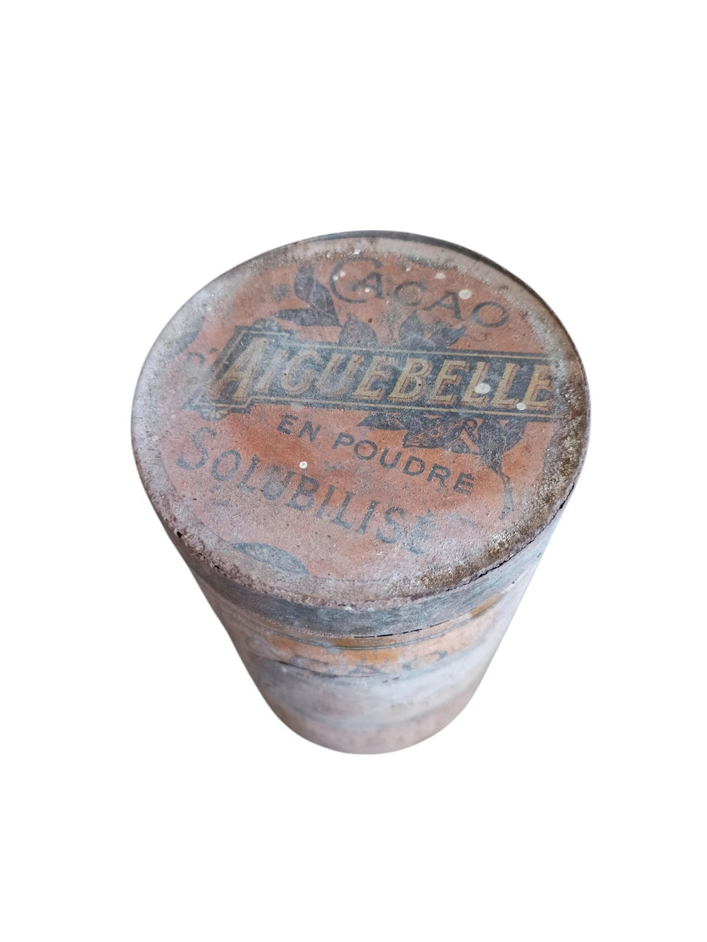 Boîte publicitaire ancienne cacao Aiguebelle vintage 1950 déco cuisine rétro
