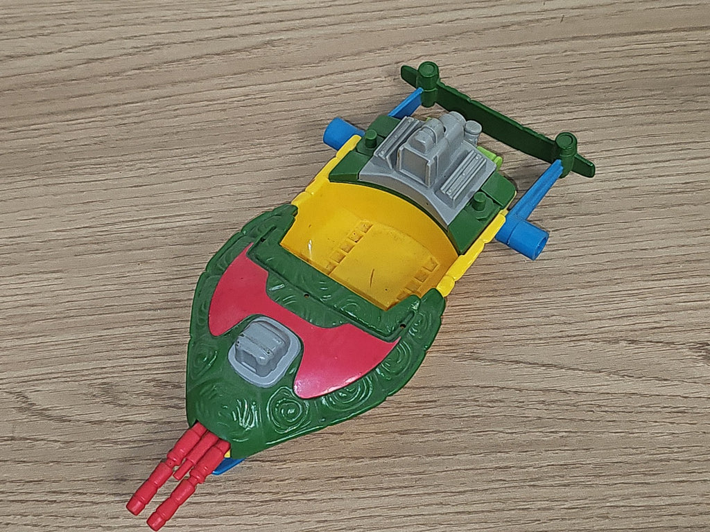 Bateau ancien TMNT Tortues Ninja Jouet rétro vintage années 80 collection rare