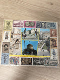 Lot ancien timbres de collection Grèce philatélie, motifs historiques et culture