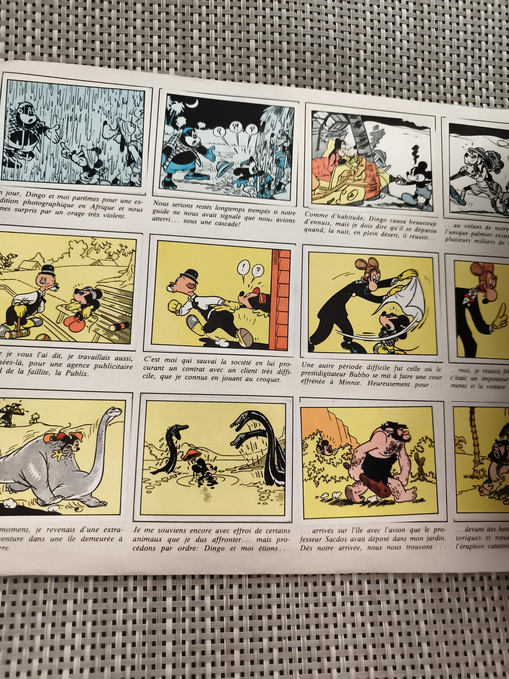 Album Panini Mickey Story ancien vintage Disney figurines Le Journal de Mickey