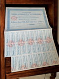 Action au porteur Mines d'Ouasta et de M'leloüla années 1920 vintage document