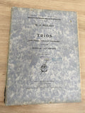 Ancien livre partitions Mozart Trios piano violon violoncelle Durand & Fils