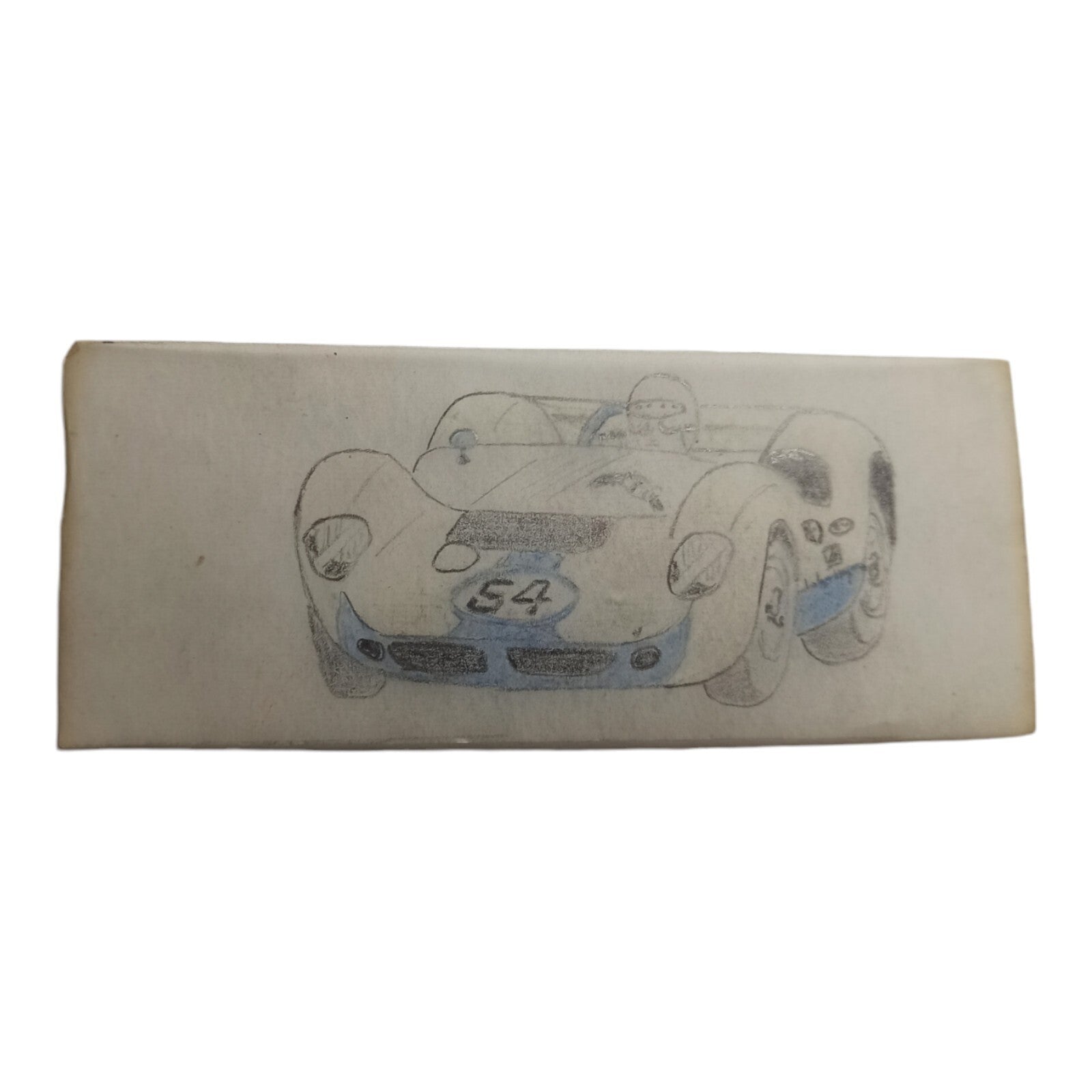 Plan original sur calque Scalextric Dinky Toys voiture de course dessin n°54 10