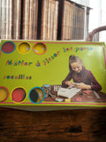 Métier à tisser perles rocailles vintage jeu créatif ancien boîte rétro