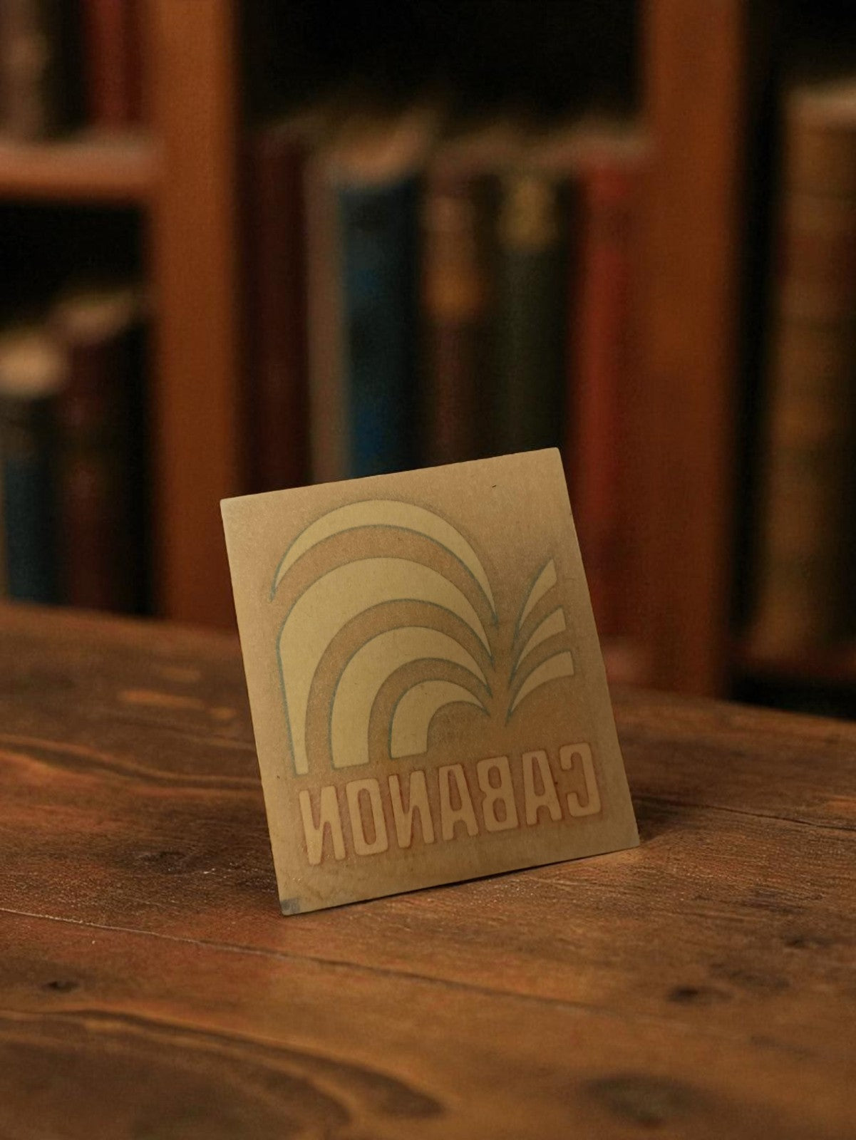 Vintage advertising sticker Cabanon retro 70s logo sport decor