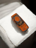 Véhicule miniature Renault ancien orange vintage jouet rétro d'occasion