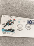 Lettre FDC Villehardouin 1959 Premier Jour Chevalier Croisade ancien philatélie