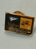 Vintage pin's Région PACA Provence Alpes Côte d'Azur, doré, collection (Ref 12)