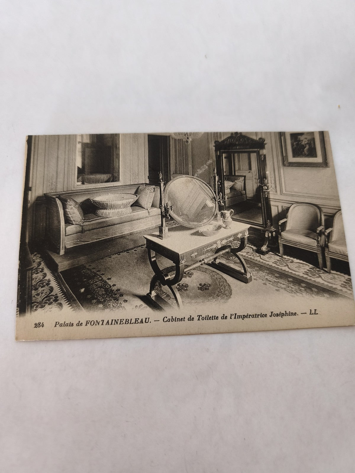 Carte postale ancienne vintage Palais de Fontainebleau France collection rétro