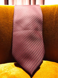 Cravate vintage homme soie rose motif pois élégant classique