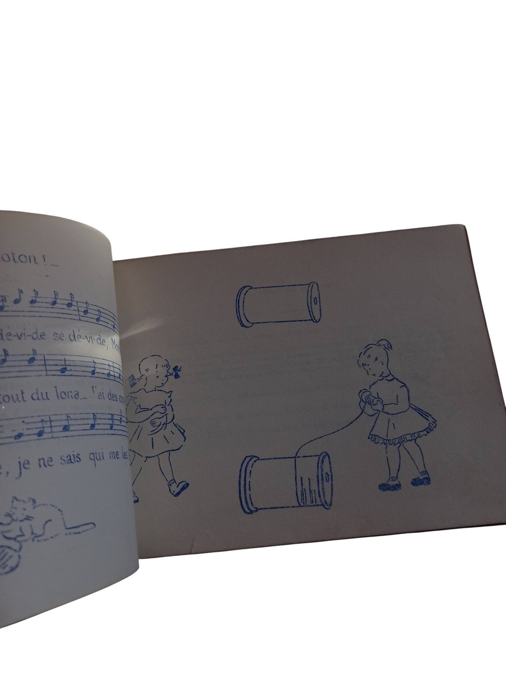Livre ancien Les Débuts Rapides chants mimes dessins vintage pédagogie enfant