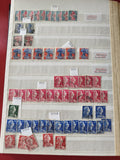 Lot de timbres français Marianne et Semeuse, multicolores, oblitérés, support no