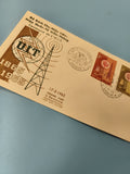 Ancienne enveloppe FDC Vietnam 1965 UIT timbres oblitérés Saigon collection