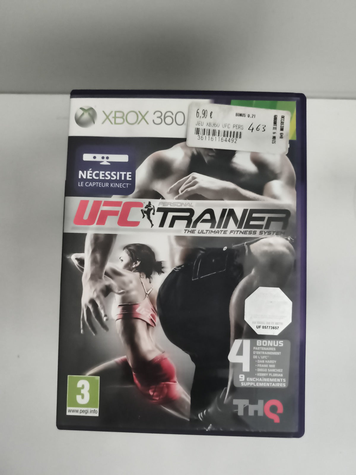 Jeu Xbox 360 UFC Trainer THQ compatible Kinect, fitness sport