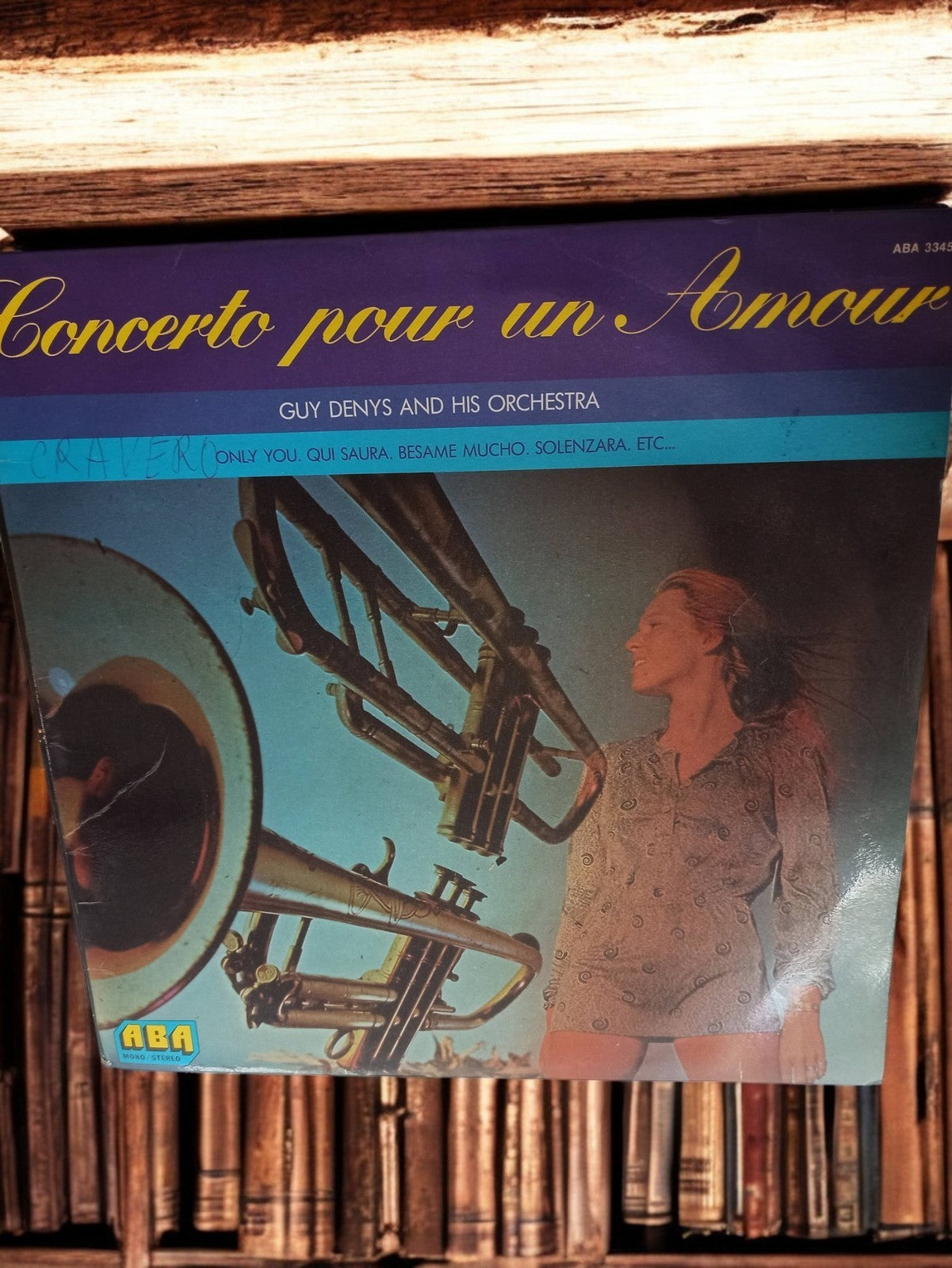 Vinyle 33 tours Concerto pour un Amour Guy Denys ABA rétro ancien LP