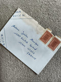 Lettre affranchie Algérie 1981 timbres arabes Par Avion philatélie France