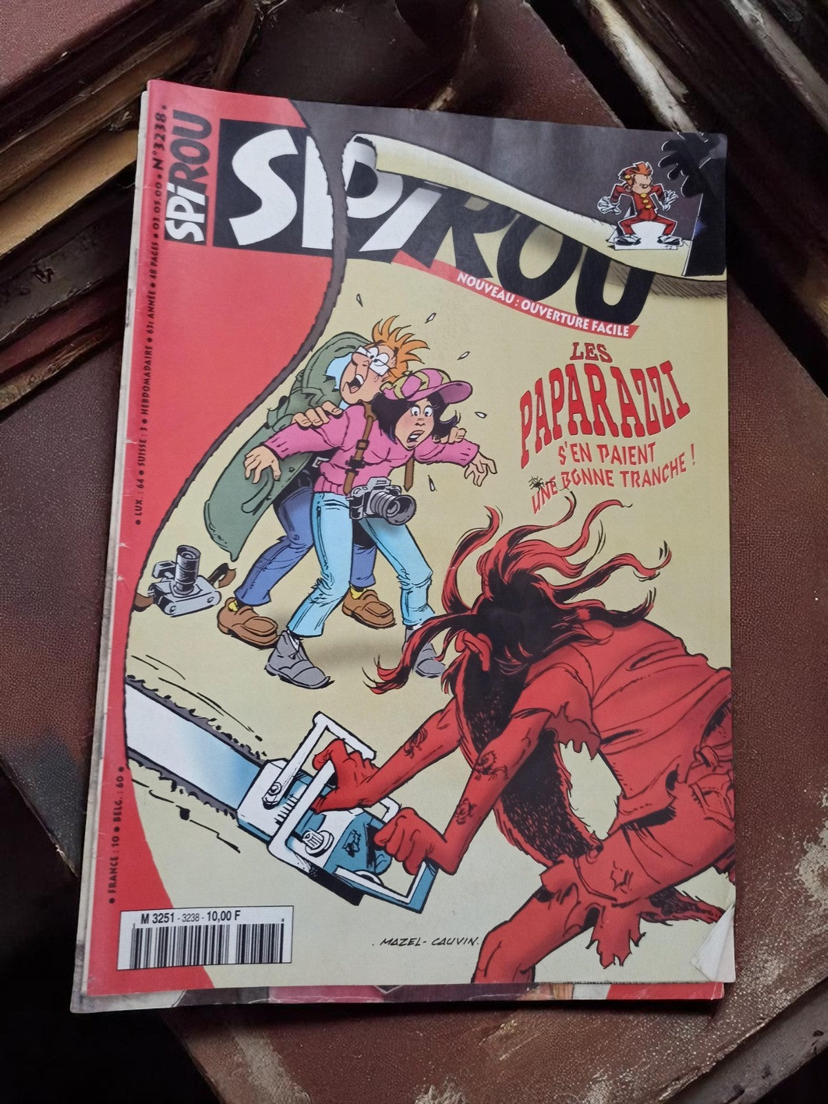 Magazine Spirou ancien n°3238 couverture Mazel vintage édition collector