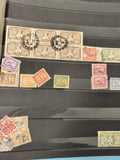 Lot anciens timbres oblitérés Indochine, collection philatélie, motifs variés