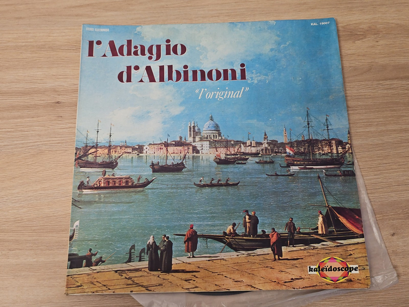 Vinyle 33T rétro Adagio d'Albinoni ancien disque classique vintage collection