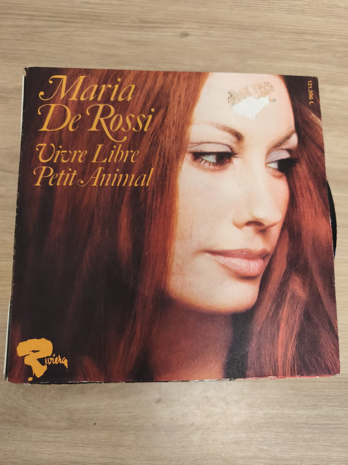 Vinyle 45 tours Maria De Rossi Vivre Libre Petit Animal pochette Riviera