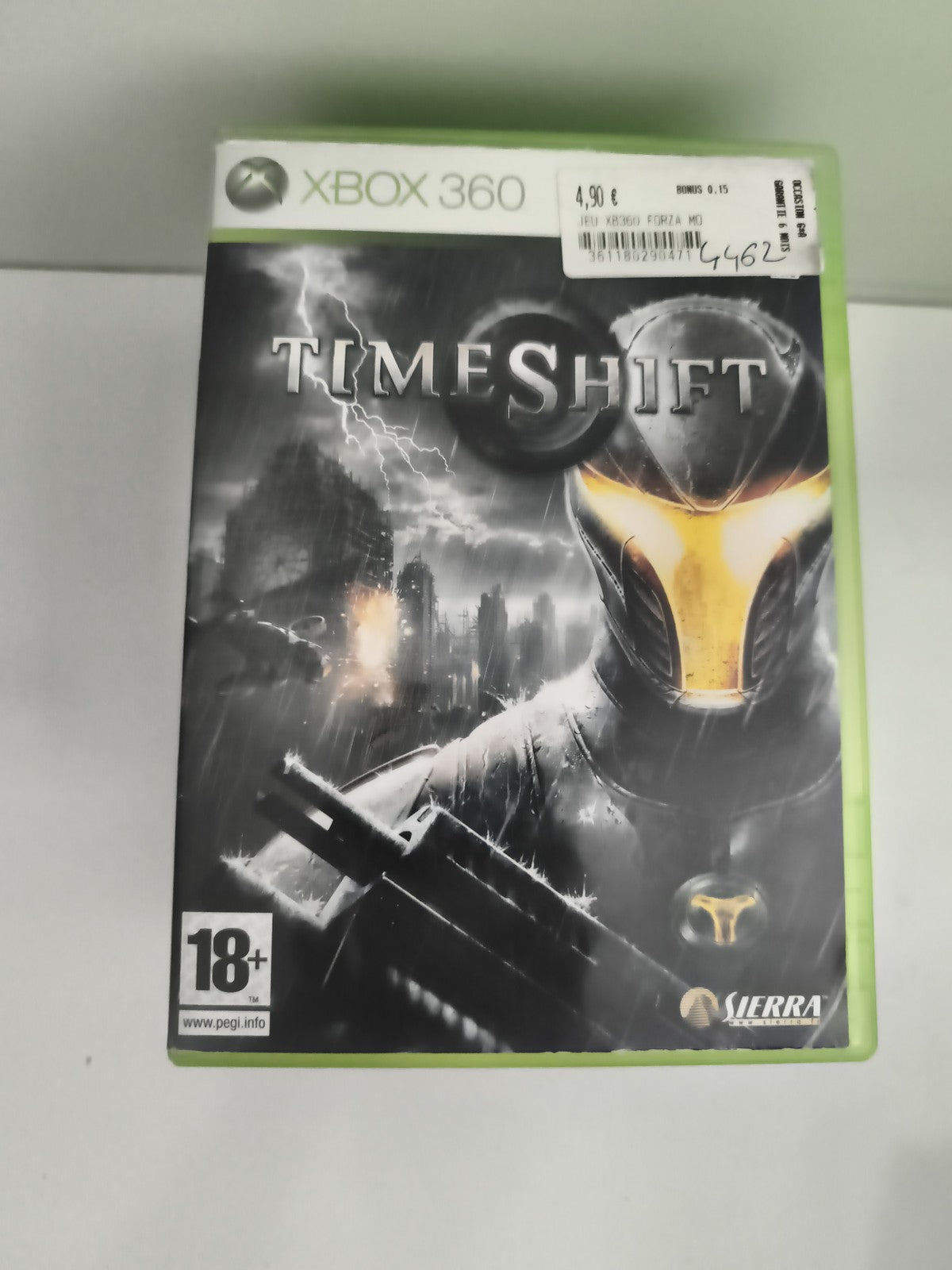Jeu Xbox 360 TimeShift complet boîte, FPS Sierra, version française