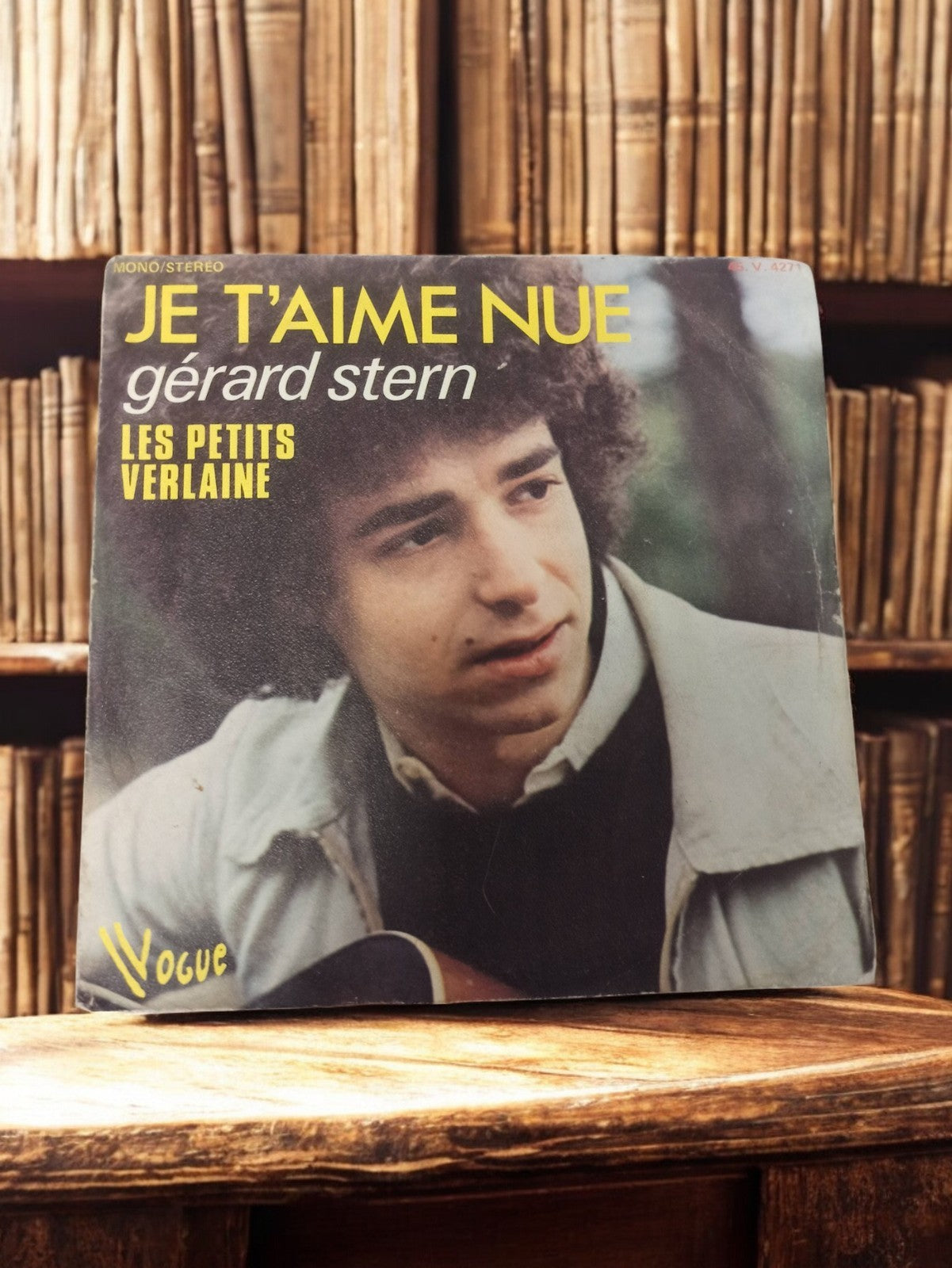 Disque vinyle 45 tours Gérard Stern Je t’aime nue Vogue rétro ancien