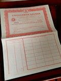 Action nominative EMAILLERIES RÉUNIES Paris document financier vintage années 19