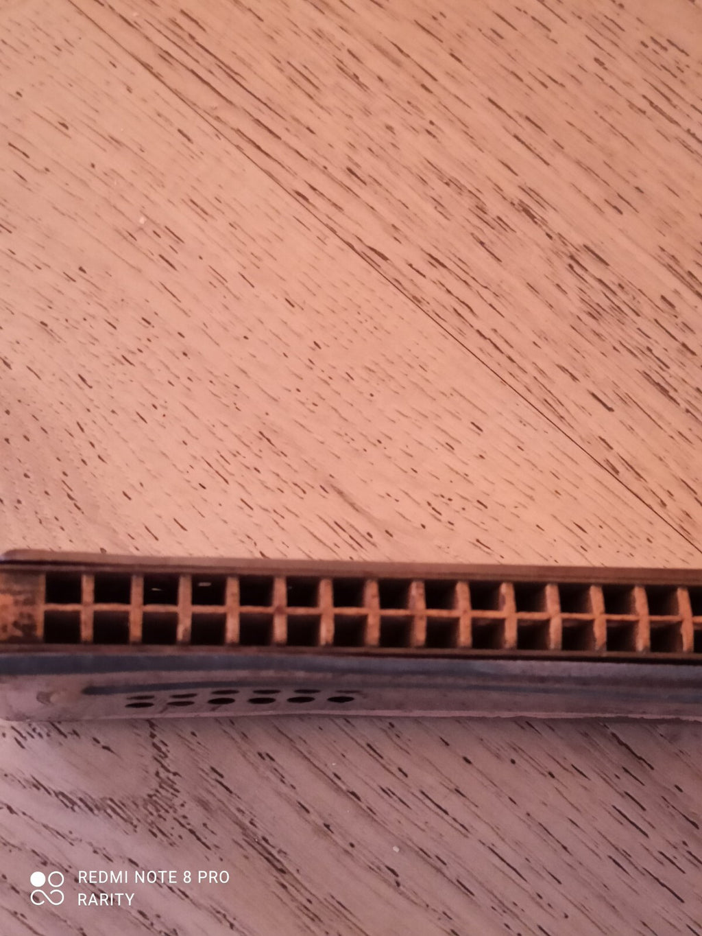 Harmonica ancien M. Hohner Echo-Luxe, vintage, état usé, instrument à vent