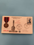 Lettre Premier Jour Héros Résistance J.B. Lebas 1957 Roubaix philatélie