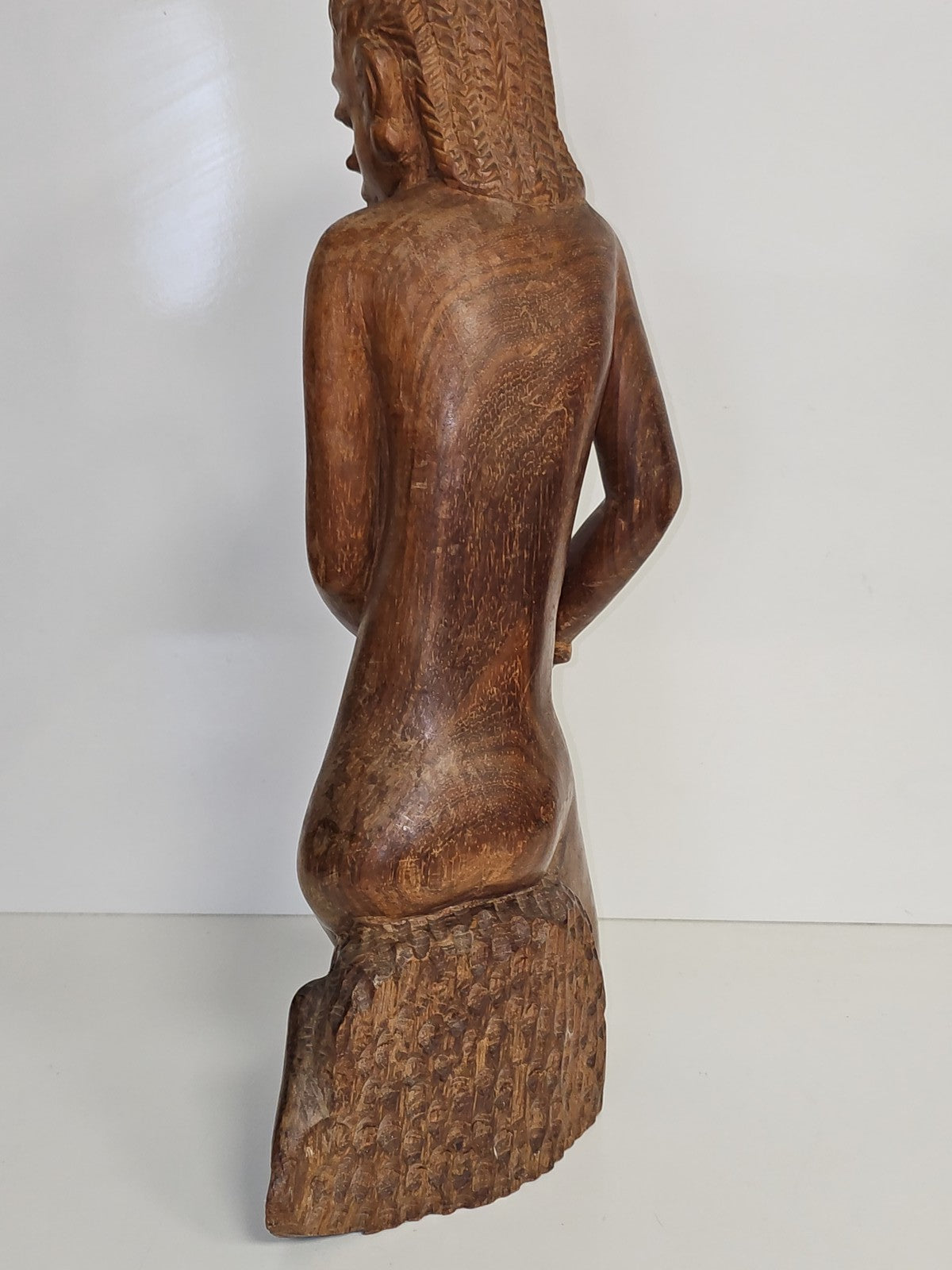Sculpture africaine ancienne érotique bois massif grande taille vintage déco rar