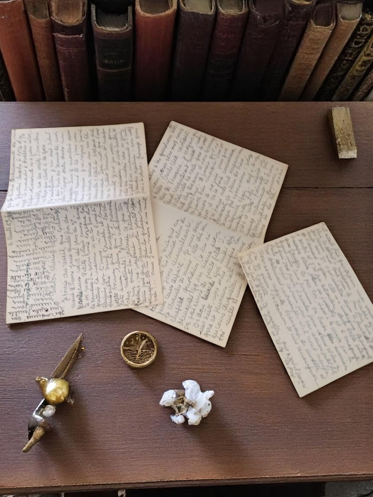 Lettre manuscrite ancienne 1939-1945 guerre, écriture à sa femme, vintage papier