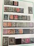 Timbres Belgique anciens oblitérés, années 1920-1930, philatélie, lot varié