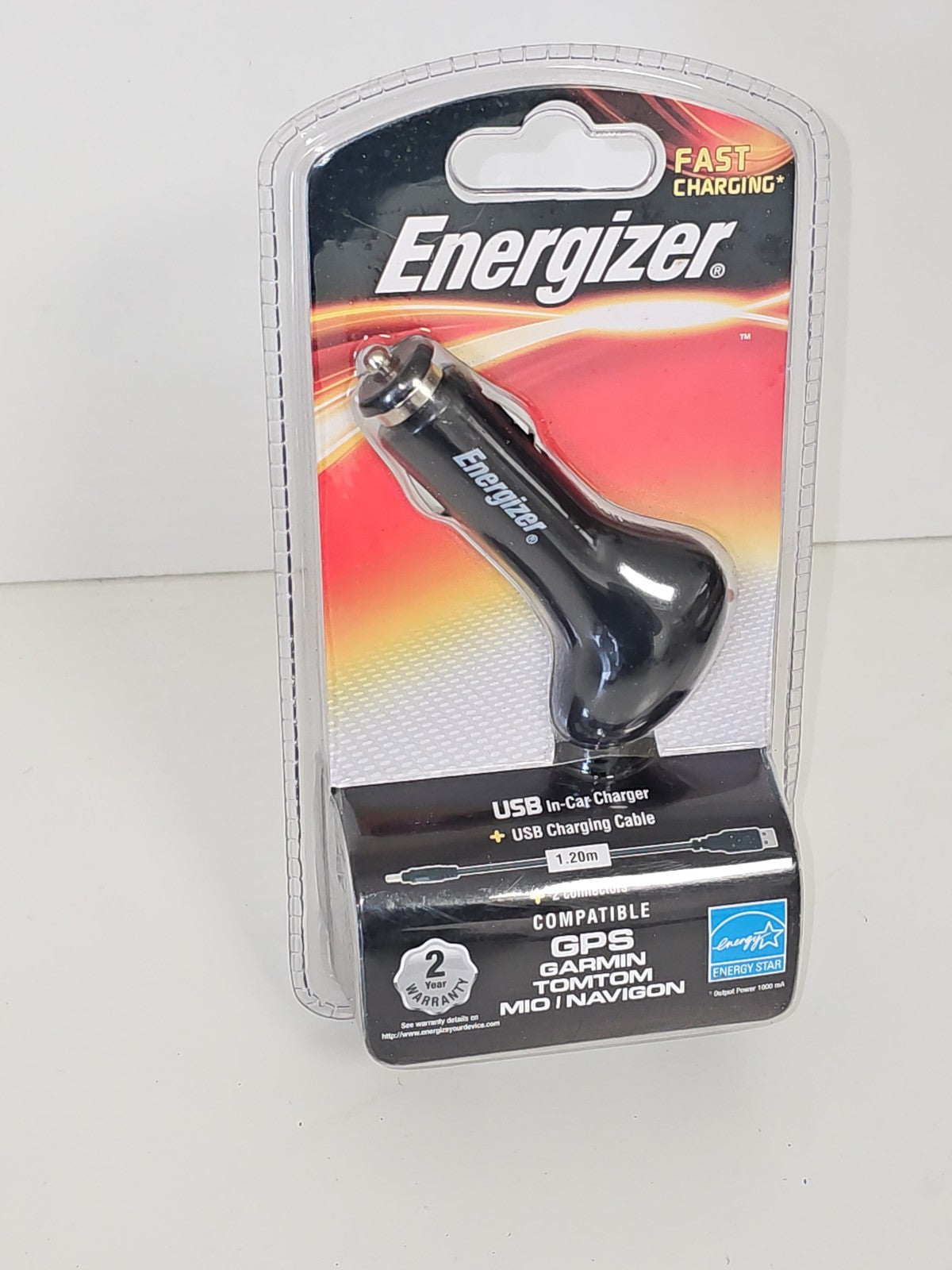 Chargeur USB voiture Energizer neuf, adaptateur allume-cigare, accessoire mobile