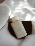 Miniature parfum vintage ancien flacon blanc déco rétro d'occasion 10ml