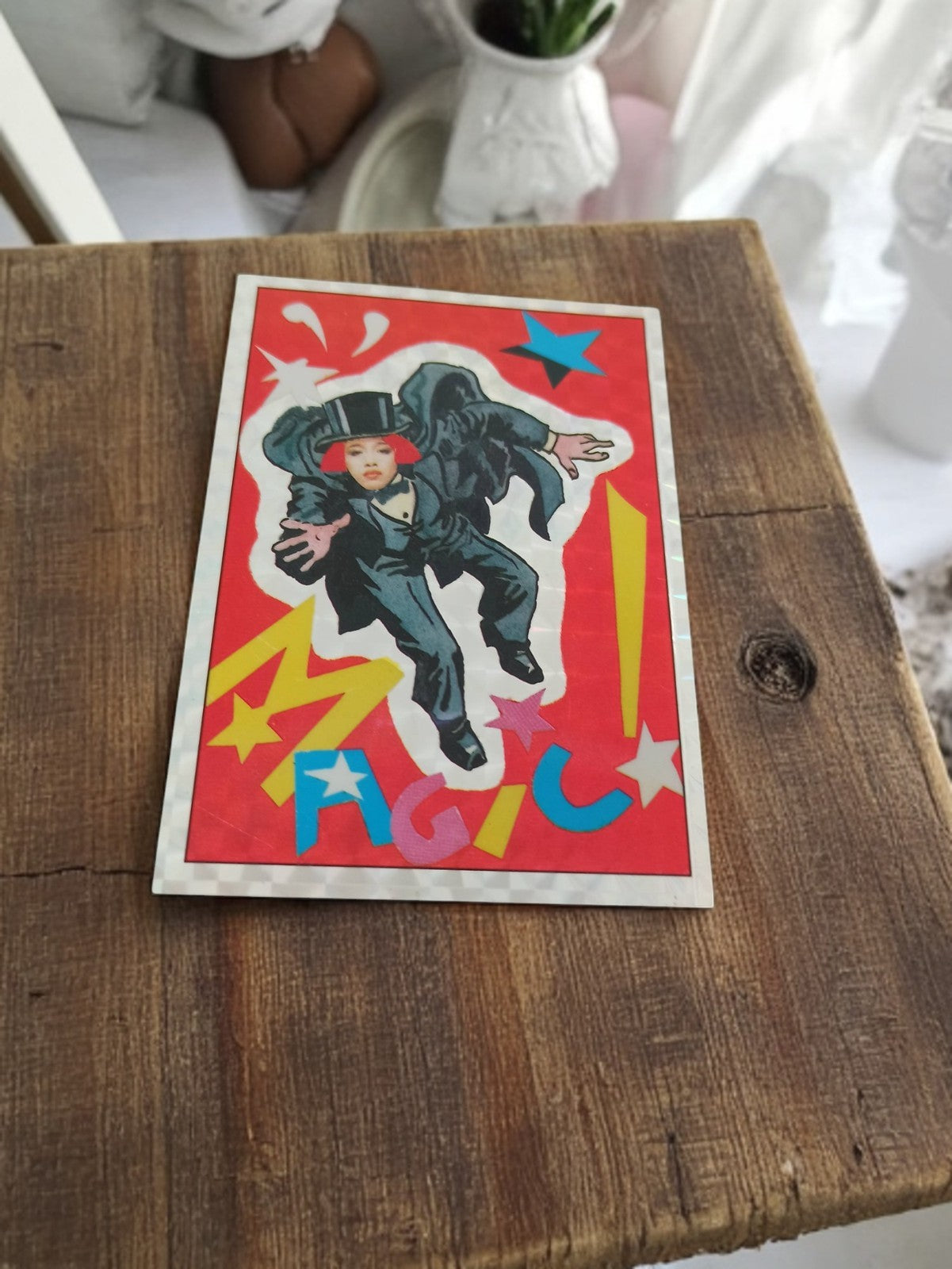 Autocollant Panini vintage années 80 MAGIC magicien déco rétro rare
