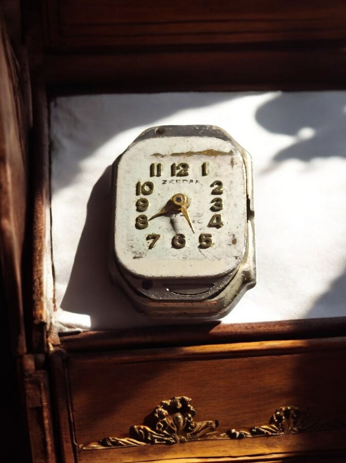 Mouvement horloge Zerdax mécanique cadran blanc pièces détachées