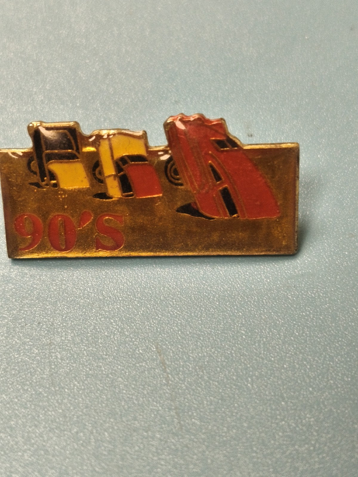 90s Vintage Pin, Colorful Cars, Enamel, Retro Collection (Ref 18)
