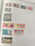 Timbres Togo République Togolaise oblitérés thématique papillons sportifs ONU