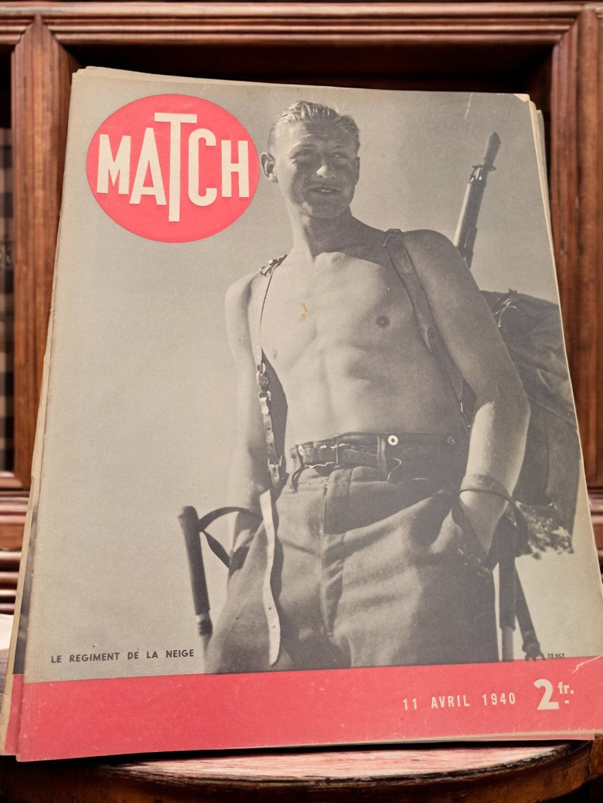 Magazine Paris Match ancien 11 avril 1940 vintage presse rétro « Régiment de la