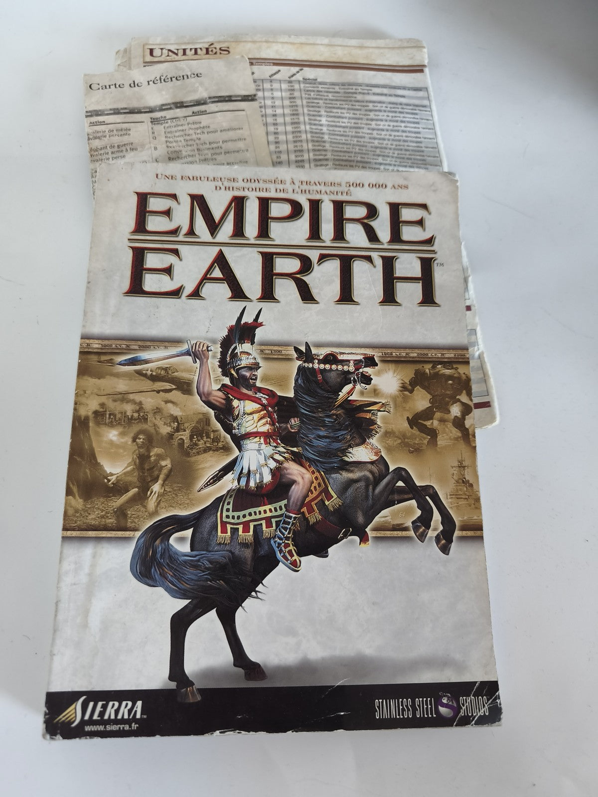 Guide officiel pour Empire Earth sur PC manuel de jeu stratégie tutoriel françai