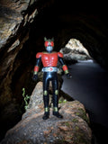 Figurine Bandai Kamen Rider Kuuga vintage rouge noir ? Rare, authentique, Japon