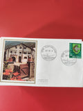 Enveloppe philatélie premier jour Suisse Cortaillod 1980 illustration maison fle