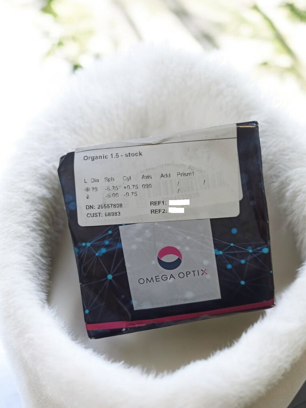 Verre optique Omega Optix, accessoire de précision, Organic 1.5 stock
