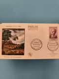 Lettre Premier Jour Diderot 1958, FDC timbre 15F, enveloppe philatélie France