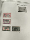 Timbres Oubangui-Chari Afrique Équatoriale Française, lot 5, sur feuille philaté