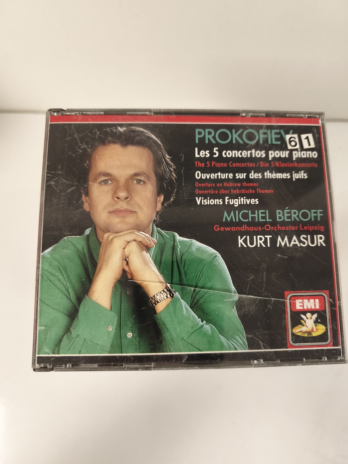 CD Prokofiev 5 Concertos Piano Michel Béroff Kurt Masur EMI classique