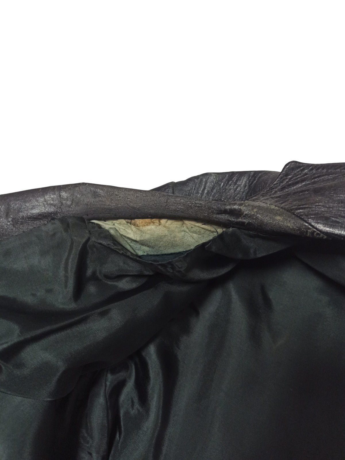 Veste blazer cuir noir vintage ancien rétro veste authentique homme