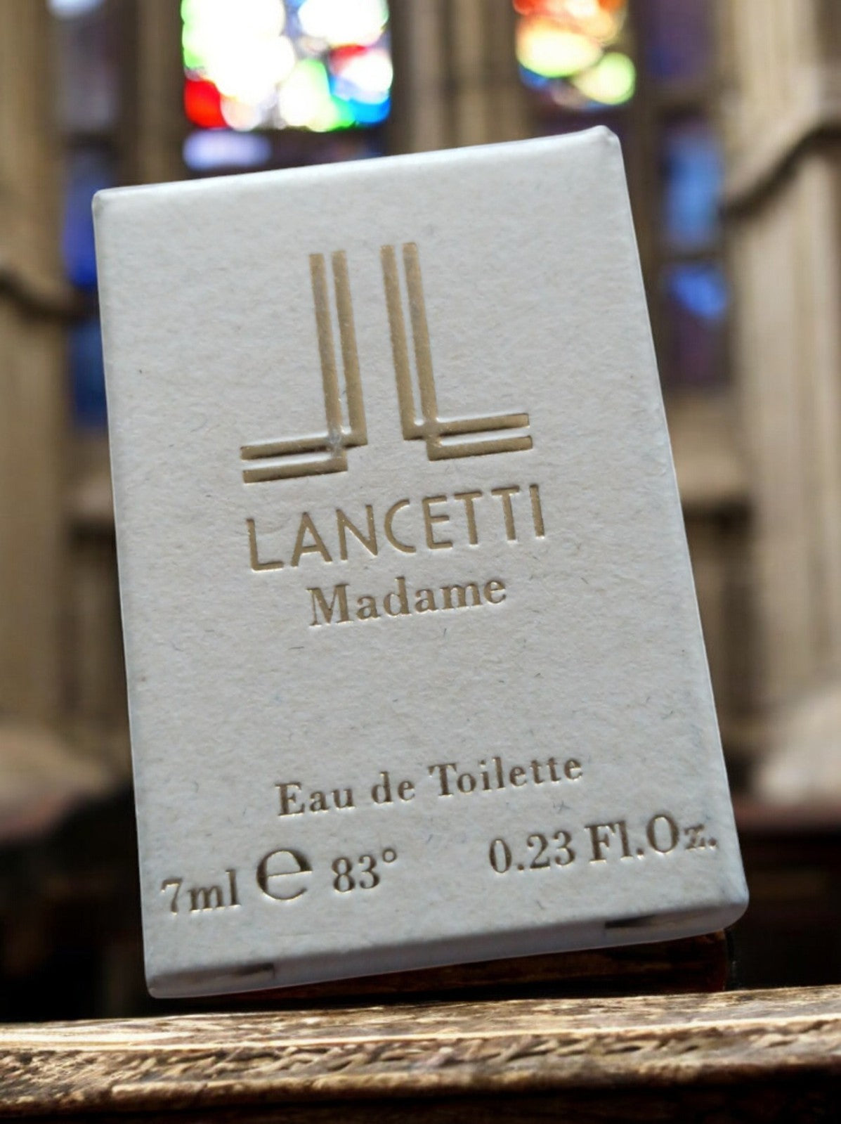 Miniature parfum Lancetti Madame vintage avec boîte Eau de Toilette 7ml