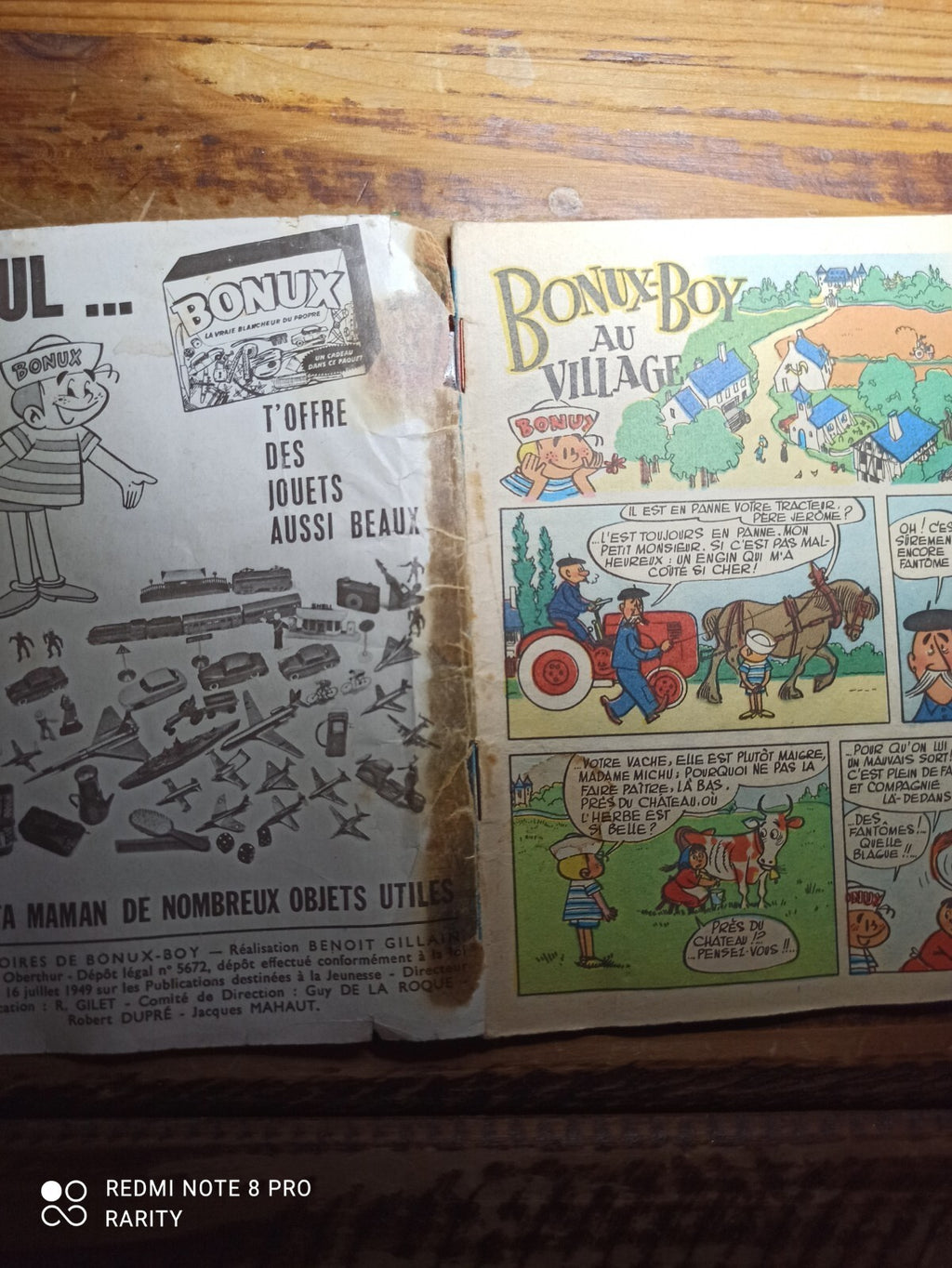 Mini-album BD Bonux-Boy Alerte MG-7 vintage années 80 rare livret illustré