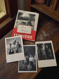 Photographies anciennes vintage années 30-50 + livret Lumière rétro noir et blan